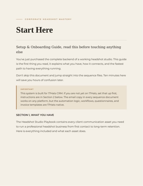Setup and Onboarding Guide, page 1